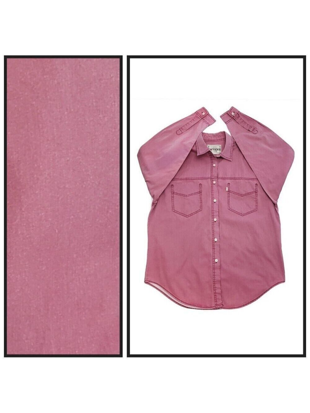 Levi’s Men’s L Vintage 80s Pink Button Up Shirt Made in Korea